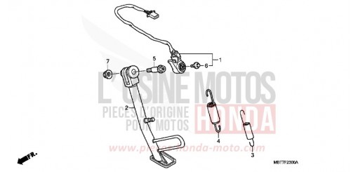 BEQUILLE XL1000V7 de 2007